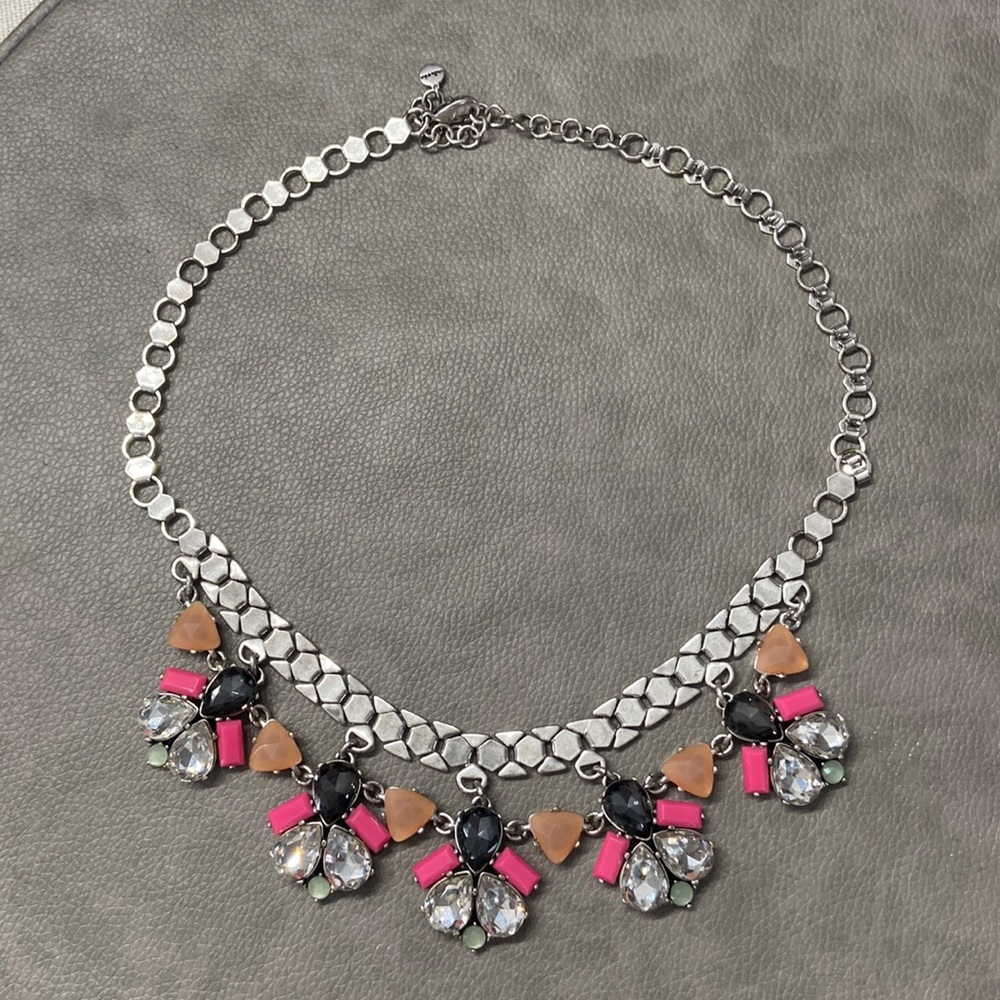 Stella & Dot statement necklace in pretty spring tones